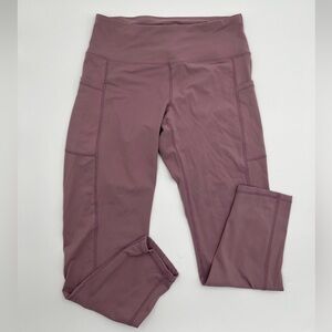 SIORO High Waisted Yoga Leggings with Pockets Dusty Pink Size S